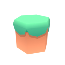 Block Grass Overhang Hexagon